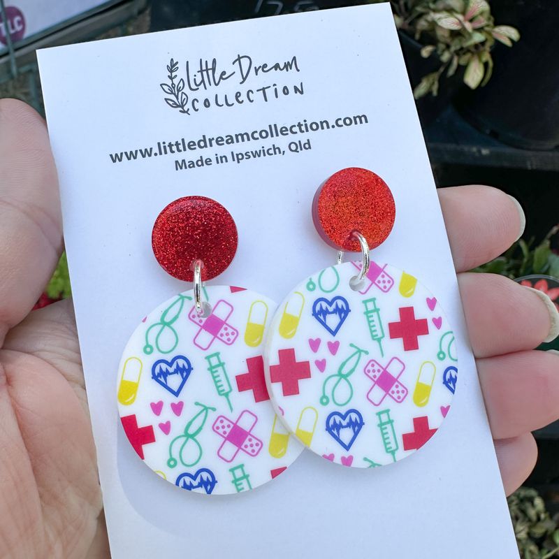 Medical theme Earrings