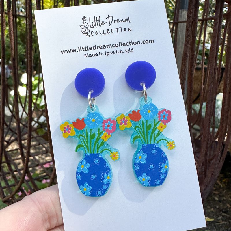 Vase of flowers Earrings