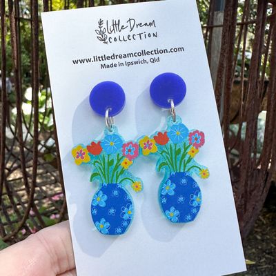 Vase of flowers Earrings