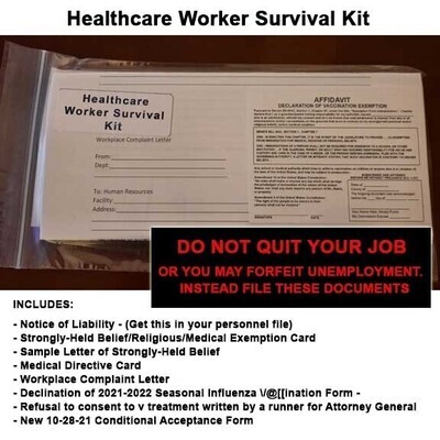 Healthcare Worker Mandate Survival Kit