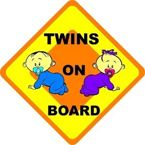Twins on Board Sign