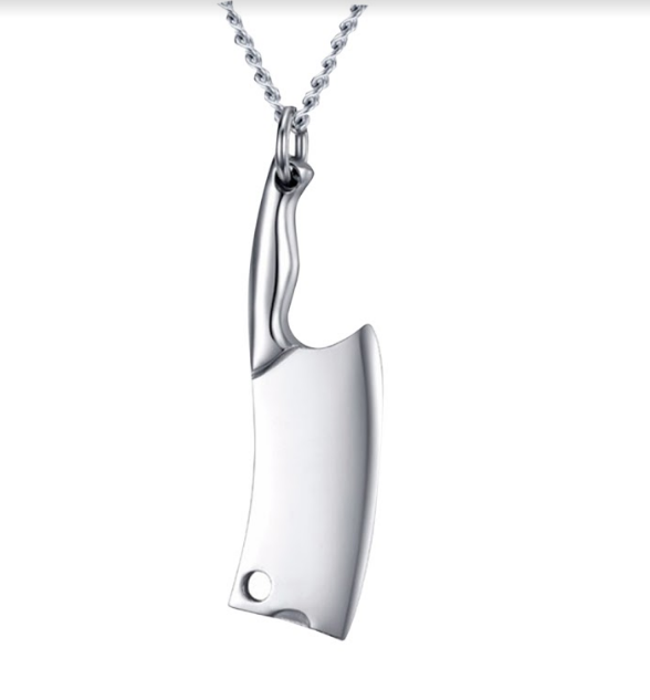 Colgante de Chef, Cuchillo de Cocina de acero Inoxidable Colgante de Chef, Cuchillo de Cocina de acero Inoxidable