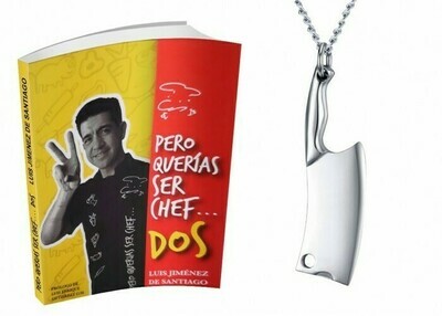 Libro Pero Querias Ser Chef DOS 2 + Dije de Cuchillo de Chef Libro Pero Querias Ser Chef DOS 2 + Dije de Cuchillo de Chef