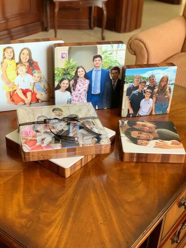 Foto Impresa En Madera  Cuadrada