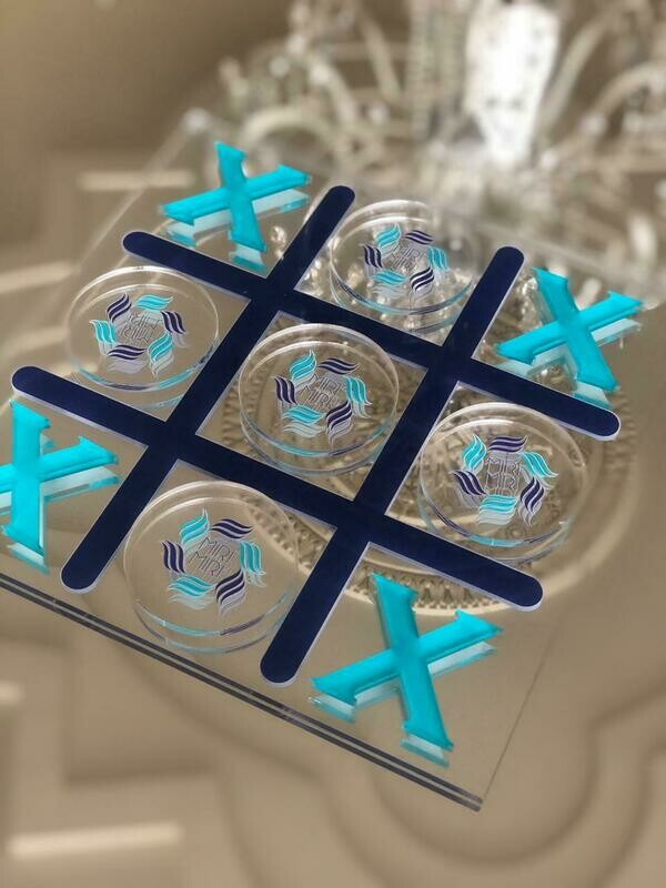 Tic Tac Toe En Acrílico Impreso12 x 12
