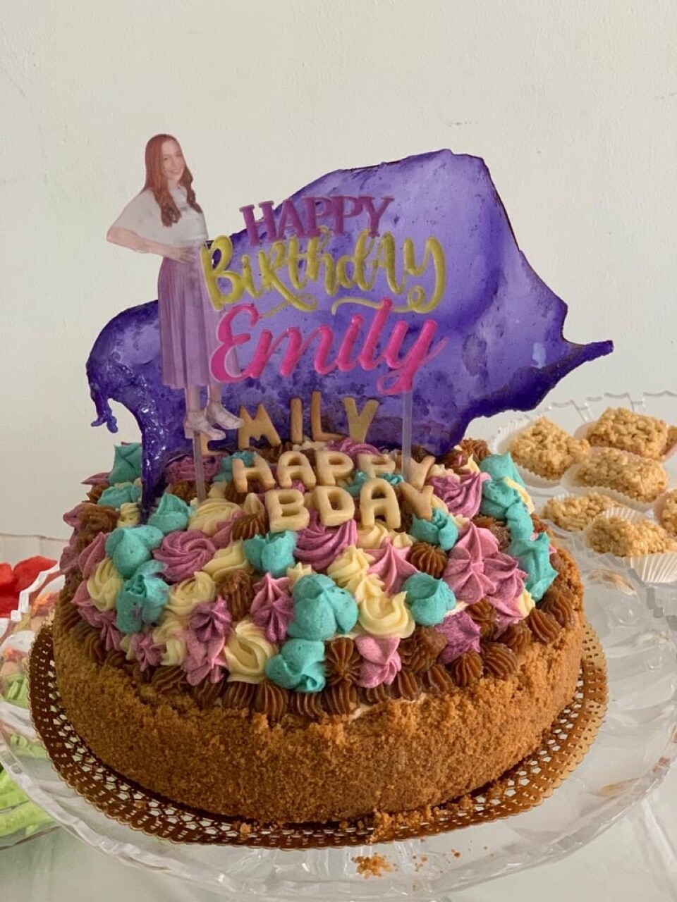 Cake Toper Con Foto Impresa
