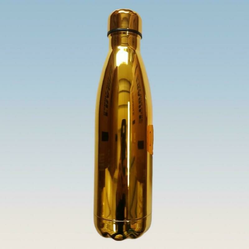 Botella Térmica Brillante Dorada