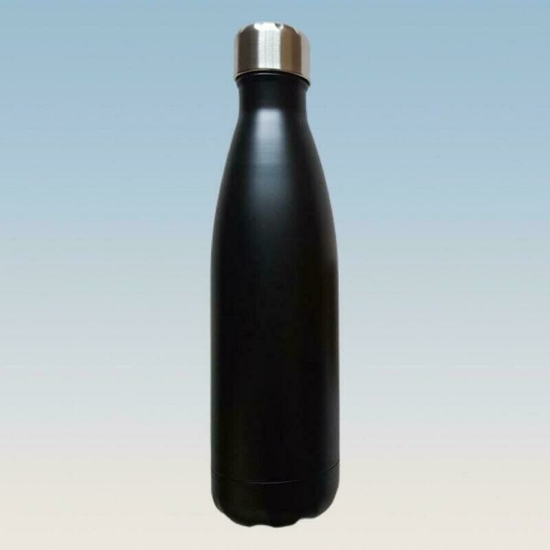Botella Térmica Lisa Negra