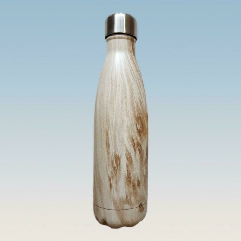 Botella Térmica Marmoleada Beige