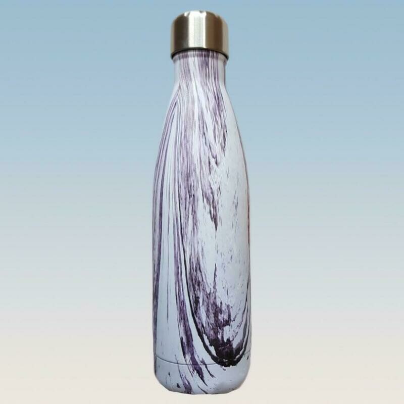 Botella Térmica Marmoleada Lila