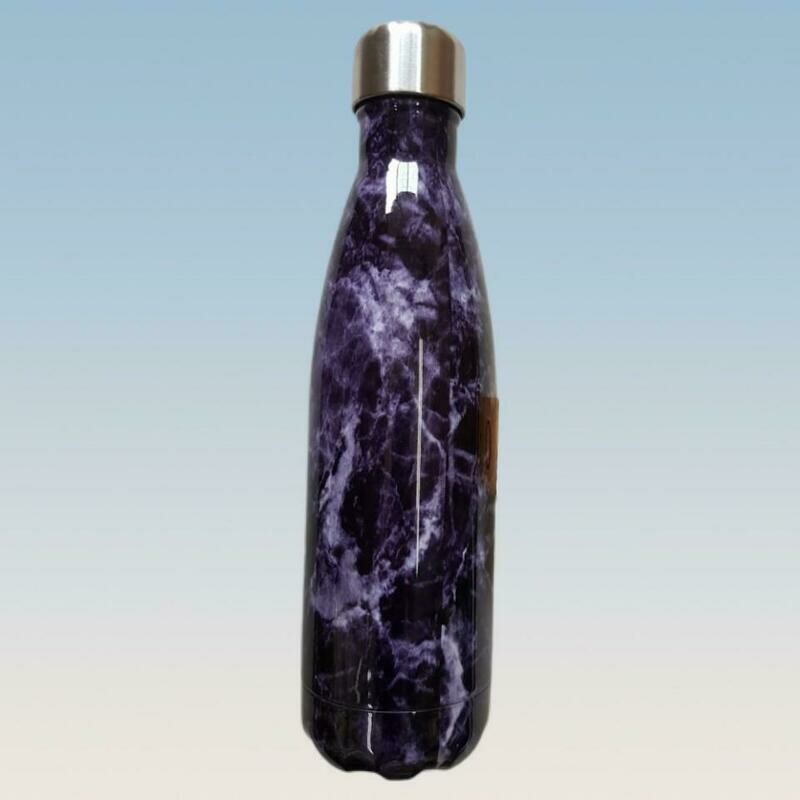 Botella Térmica Marmoleada Morada