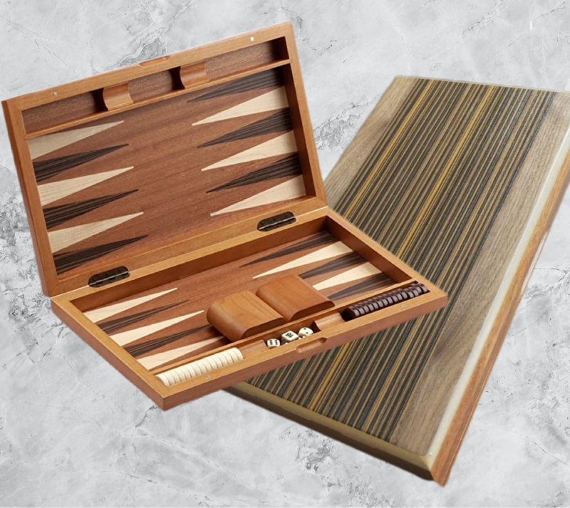 Juego de Backgammon Mediano en Madera