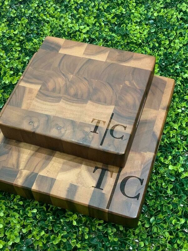 Tabla Cuadrada de acacia para Carving en 2 tamaños