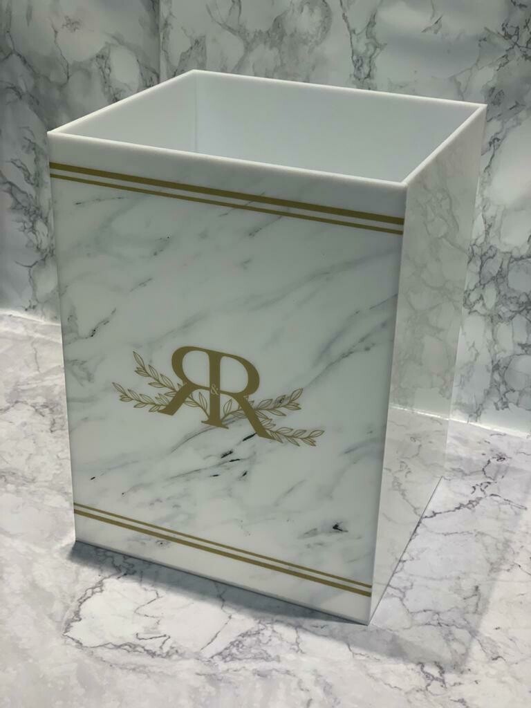 Basurero Personalizado en Acrílico Impreso