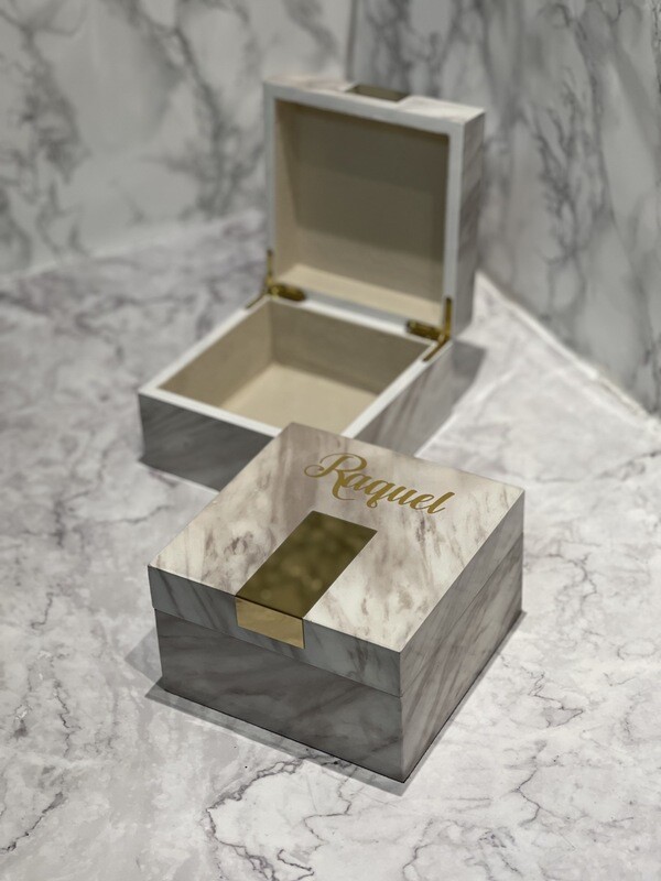 CAJA DECORATIVA MARMOLEADA