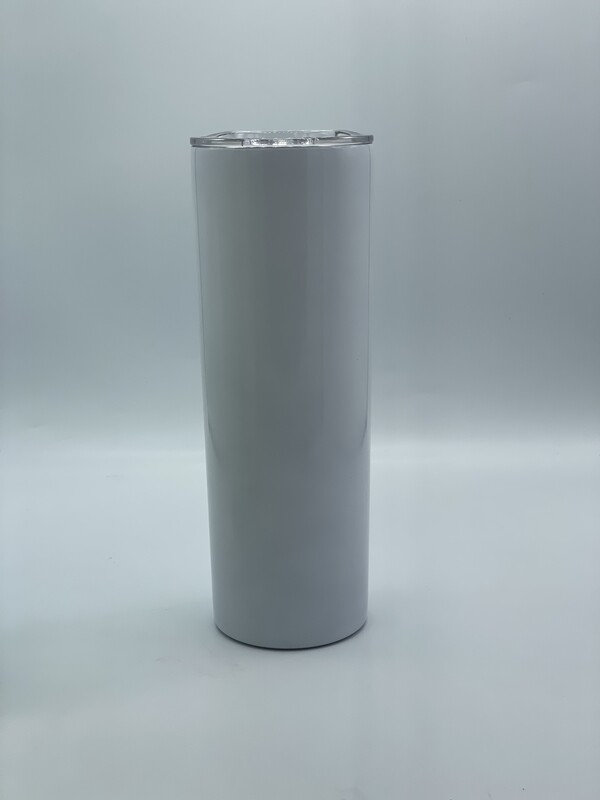 Botella Cilíndrica Térmica Blanca Sublimable