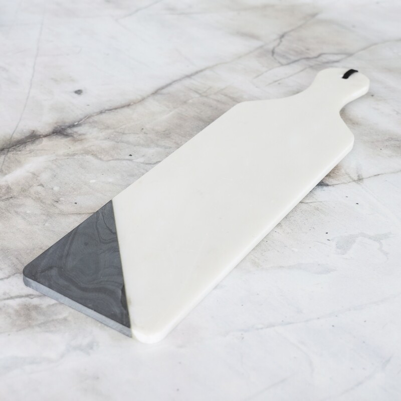 Tabla de Mármol Blanco Para Quesos