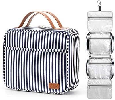 organizador de Viaje rayas azul y blanco