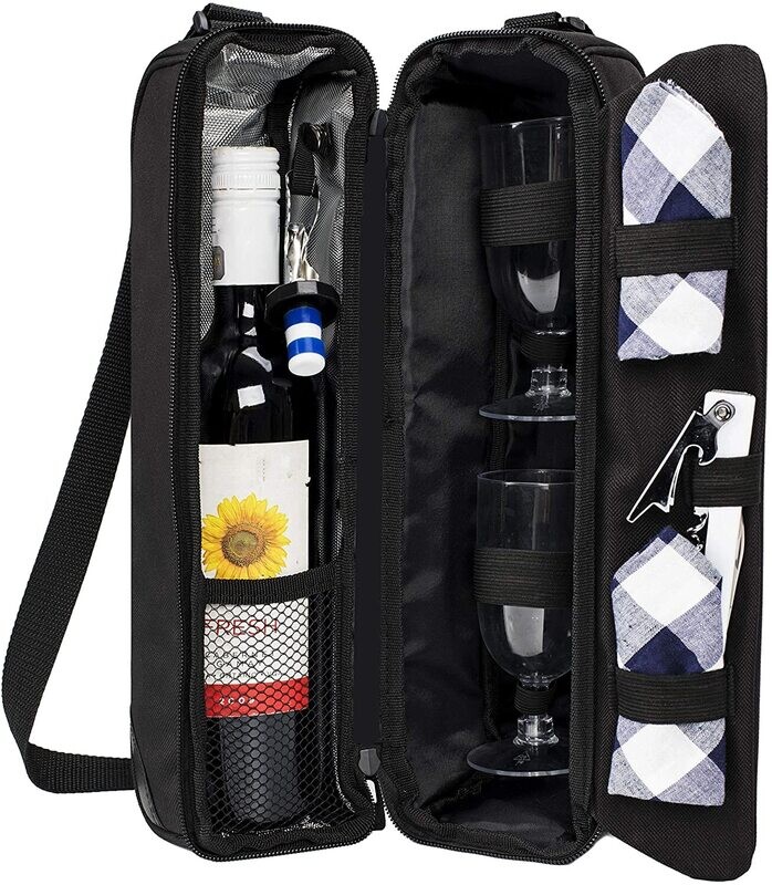 JG ACCESORIO P/BAR COOLER PARA VINO CON COPAS DETAPADOR Y SERVILLETAS