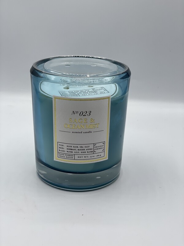 Vela Sage Ocean Mist 13 oz Turquesa