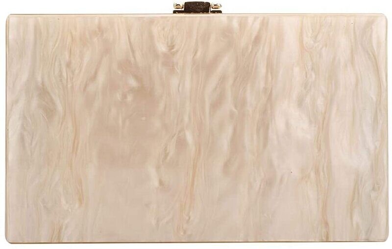Cartera acrílica beige