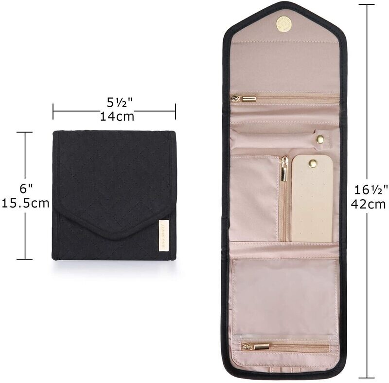 Organizador de Joyas para Viaje Negro