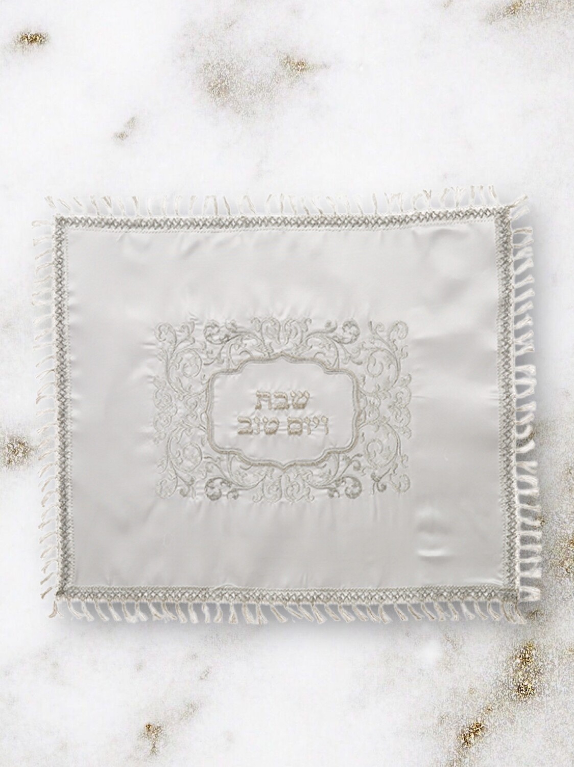 Cubre Jala en Satin Blanco 52 x 42 CM