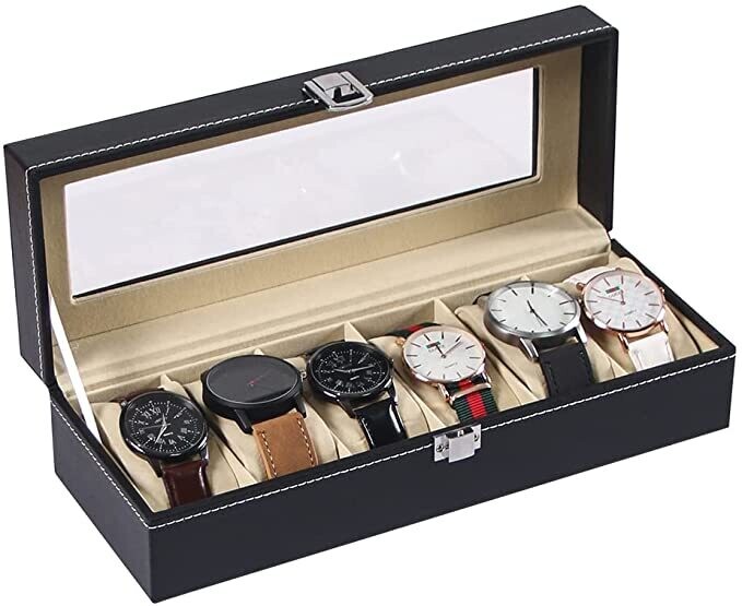  Caja de reloj caja de reloj caja de reloj contenedor estuche  para relojes de hombre reloj titular hombres relojes de pulsera reloj caja  de madera material hombre máquina de bobinado reloj