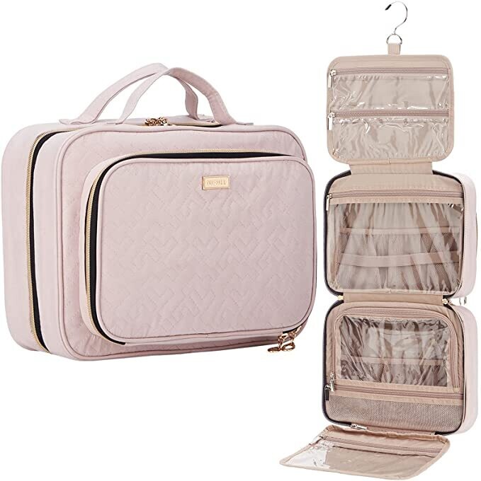 BOLSA DE VIAJE CON GANCHO Y BOLSILLO CON ZIPPER MEDIANO