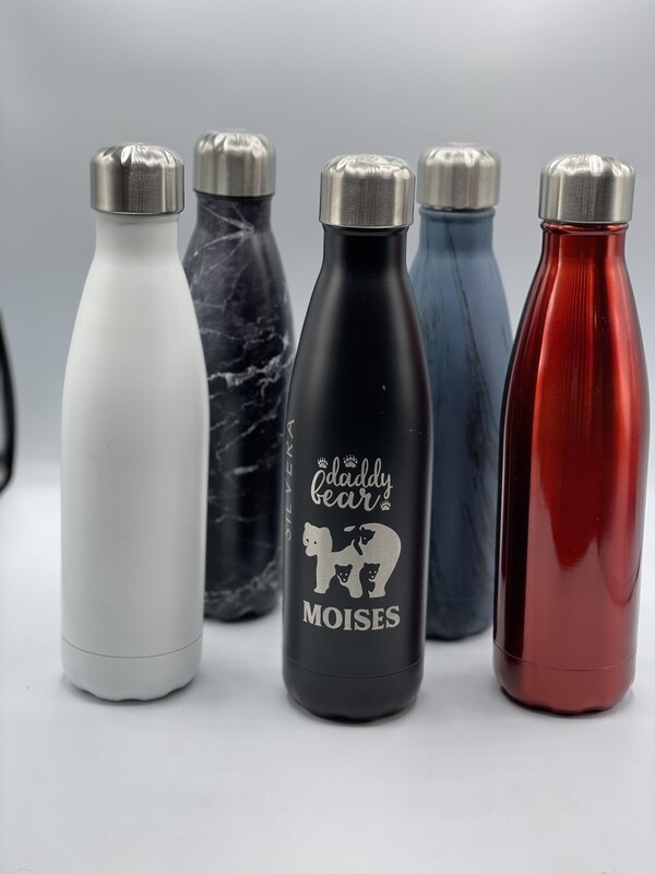 Botella Térmica Lisa Negra