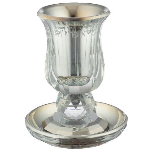 Copa para Kidush con cristales y piedras 13Cm