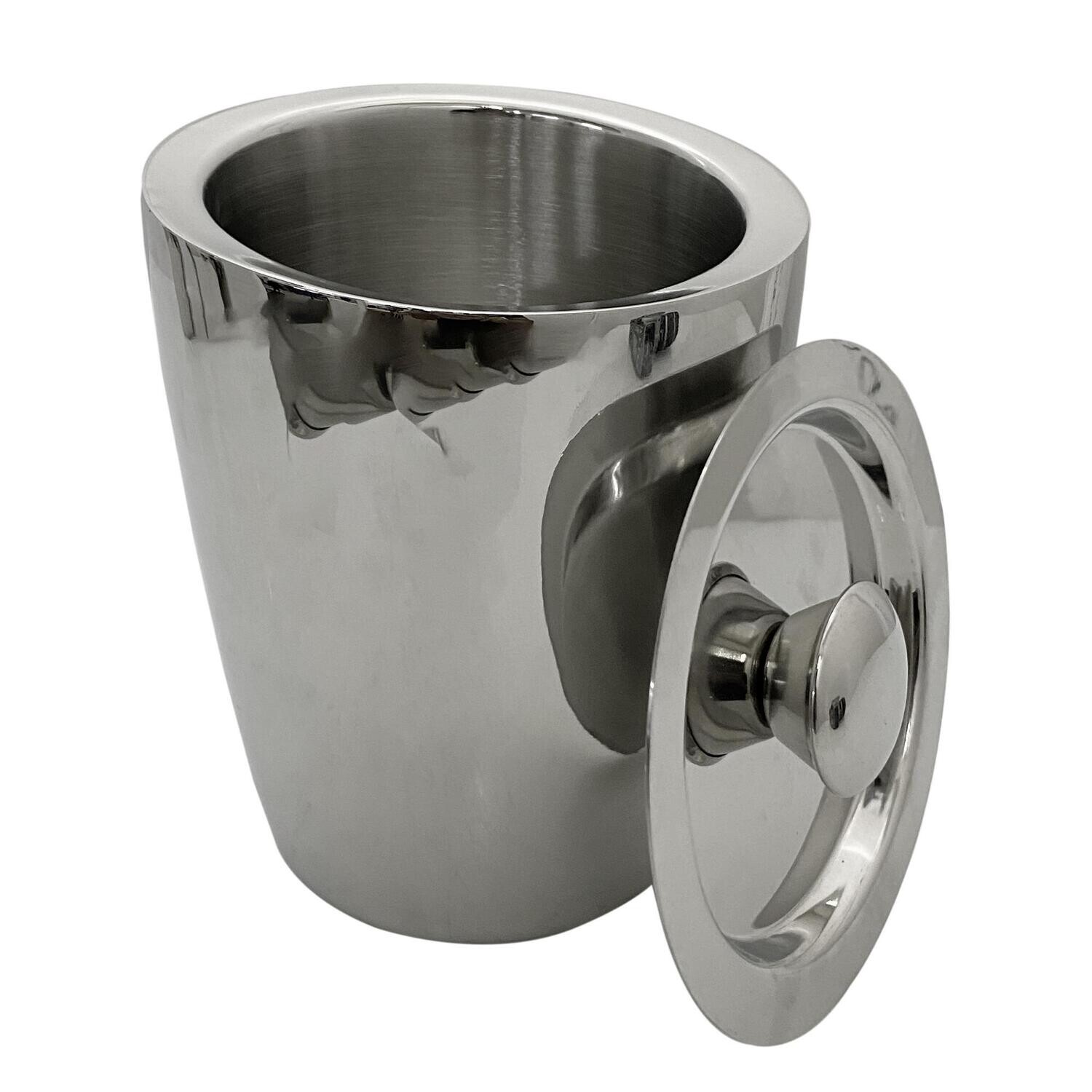 HIELERA C/TAPA PLATEADA