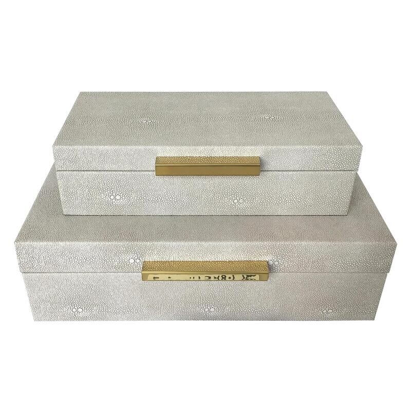 CAJA/JOYERO  BLANCA DECORATIVA