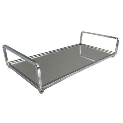 Bandeja rectangular con espejo