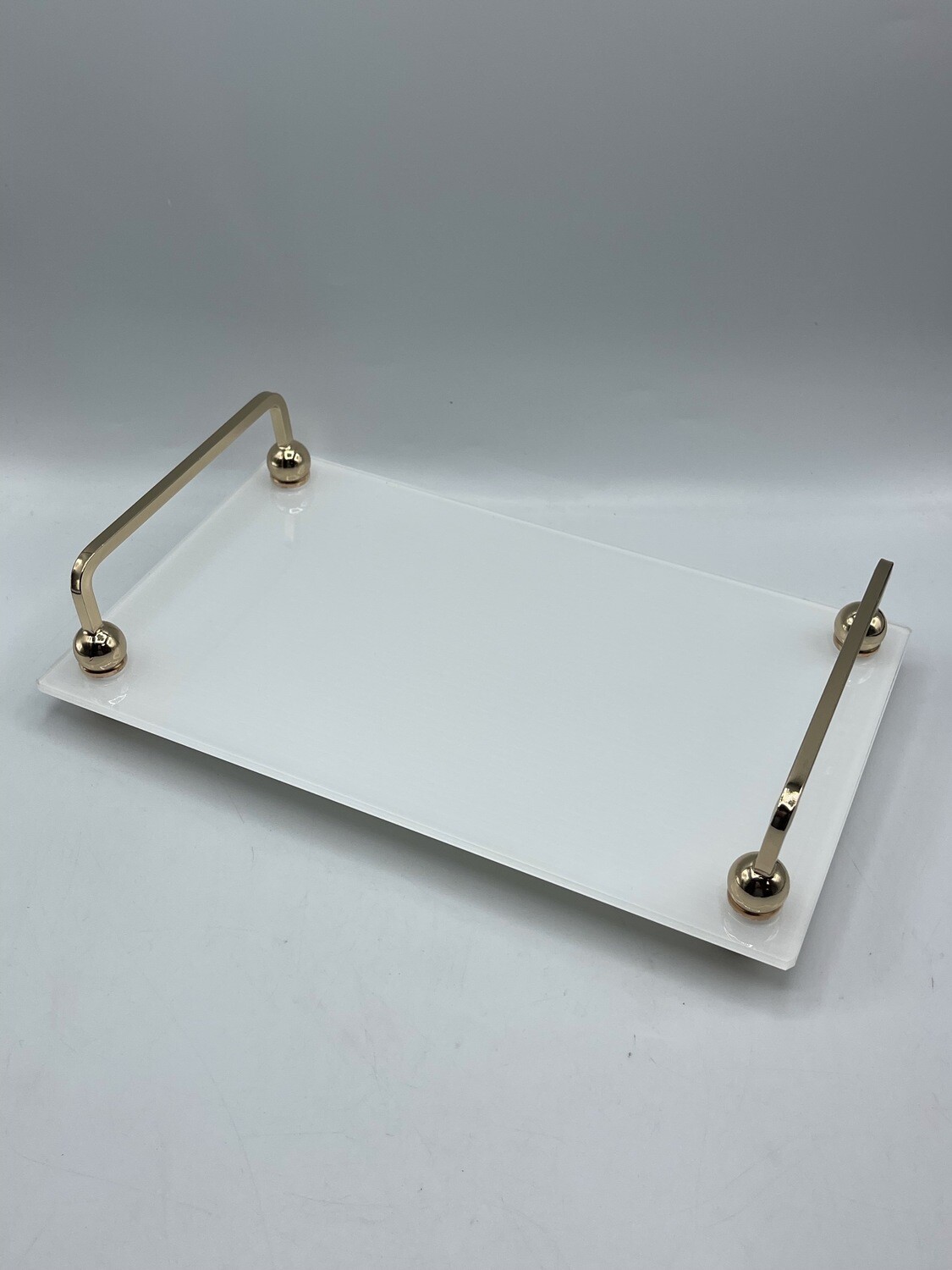Bandeja rectangular blanca grande 2 colores