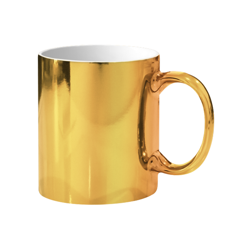 Taza de Ceramica Dorada