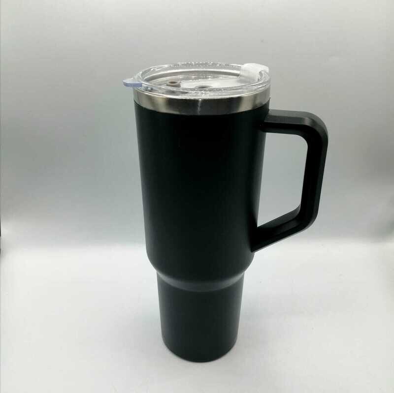 Vaso térmico de 40 onz doble pared con agarradero y carrizo 4 COLORES