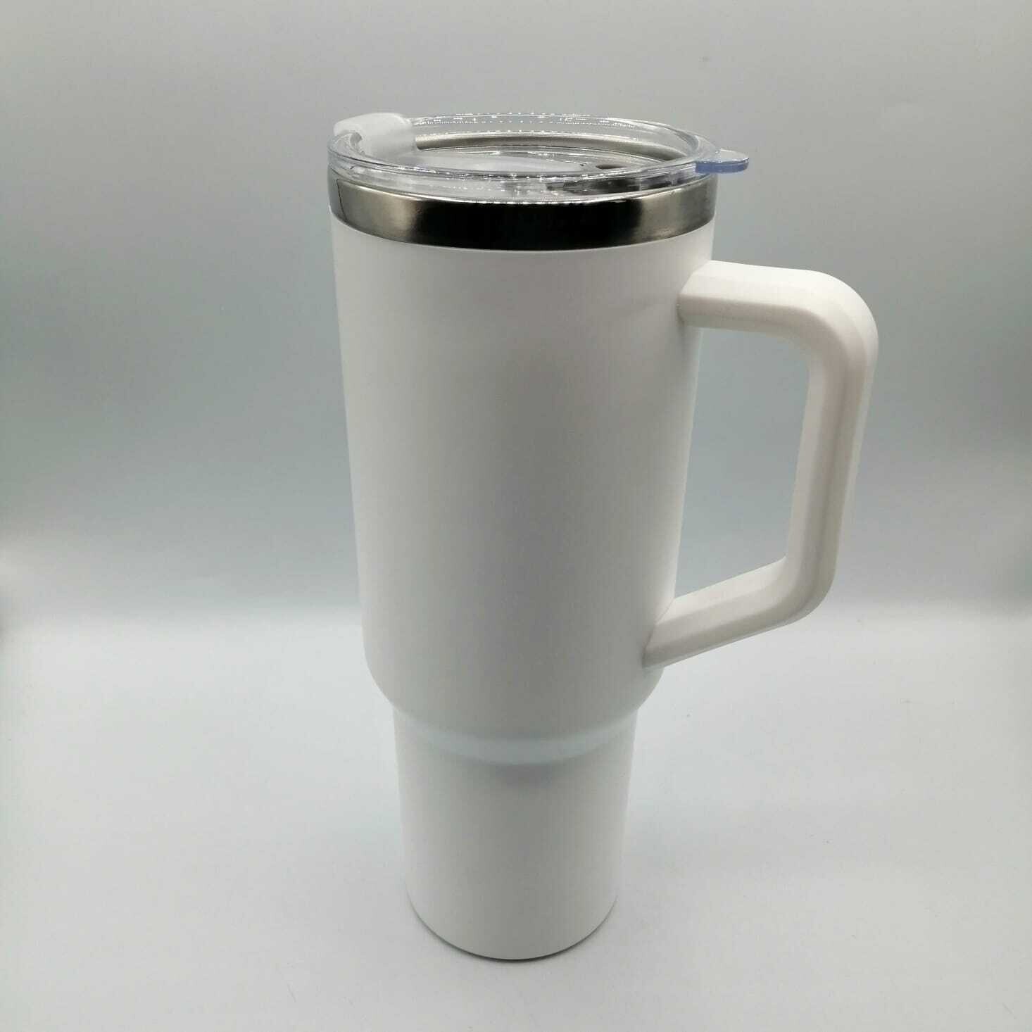Vaso térmico de 40 onz doble pared con agarradero y carrizo 4 COLORES