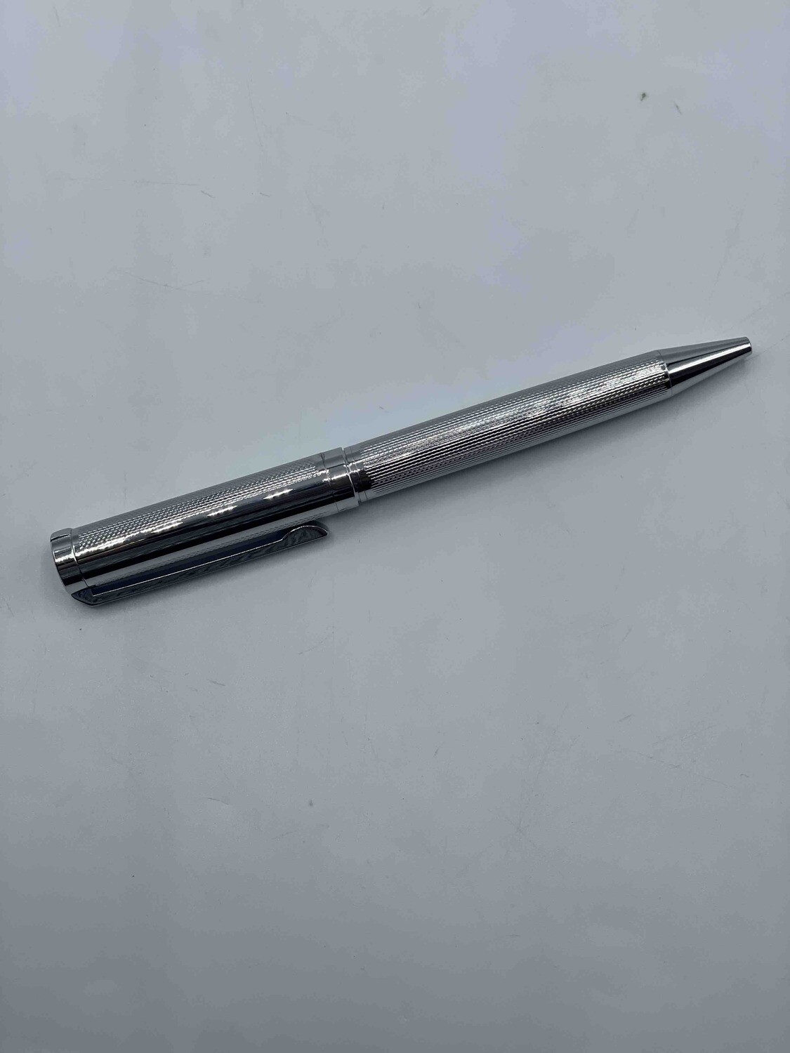 Pluma de metal ejecutiva 2 colofres, Color: Silver