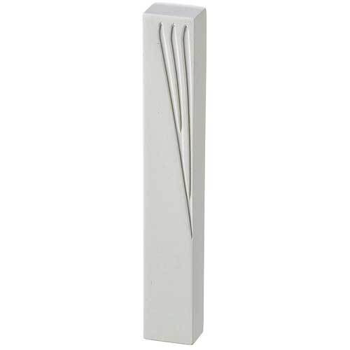 Mezuza 15cm Poliresina color Blanco