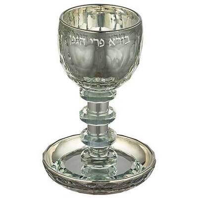 Copa de Kidush de Cristal  16cm