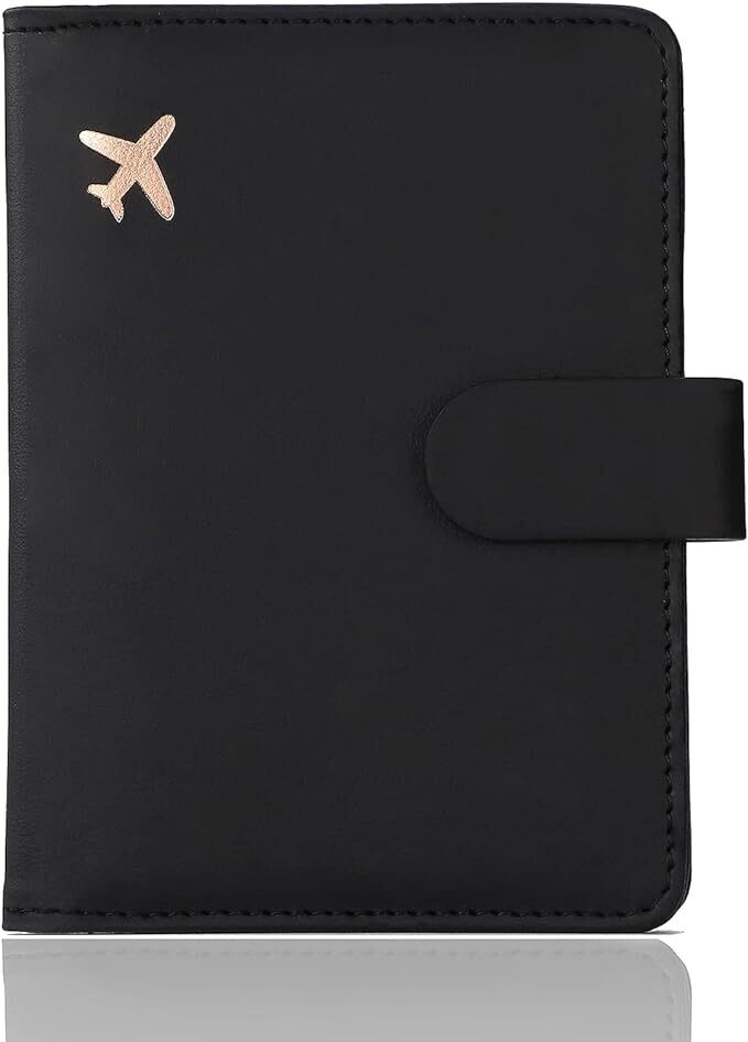 Porta Pasaporte, Color: Negro