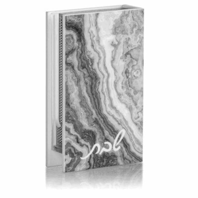 Cajita para Fósforo agata plateado 3x5