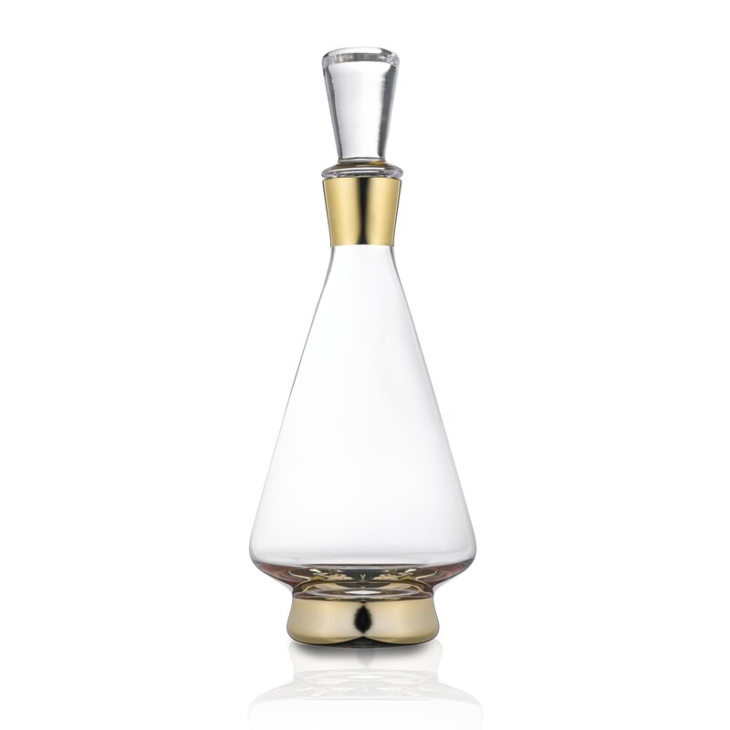 Decanter alto dorado