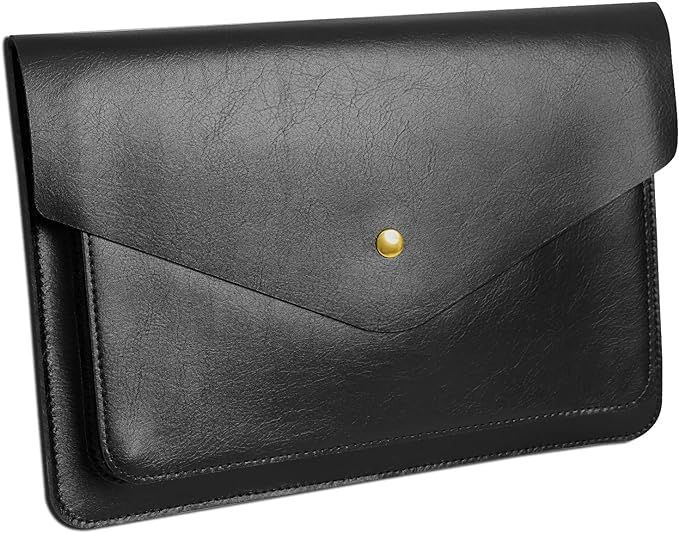 Funda para laptop  en cuero negro