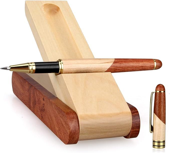 Pluma set con caja de madera