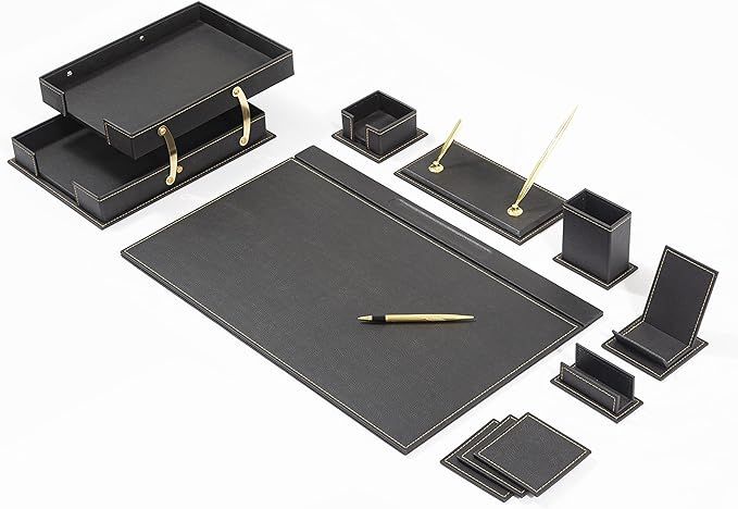 Set de escritorio deluxe negro
