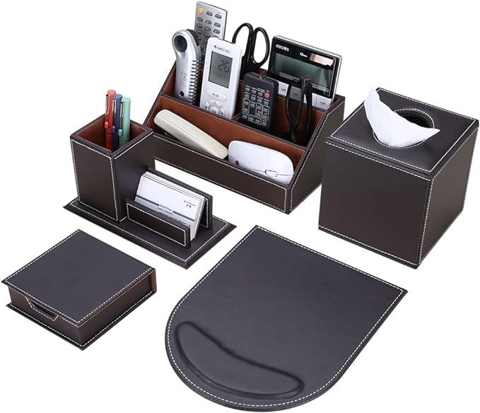 Set de escritorio 5 pcs cafe
