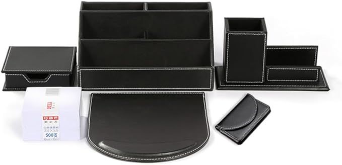 Set de escritorio 6 pcs negro
