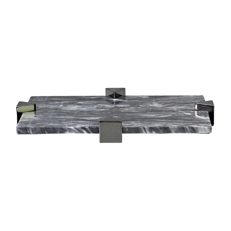 Bandeja de Mármol rectangular negra